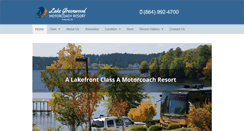 Desktop Screenshot of lakegreenwoodresort.com